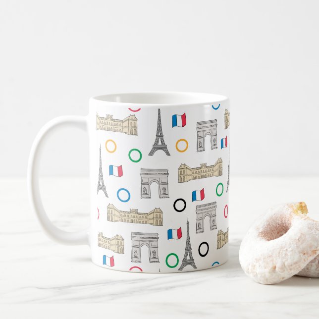 Taza De Café Juegos de París 2024 (Con donut)