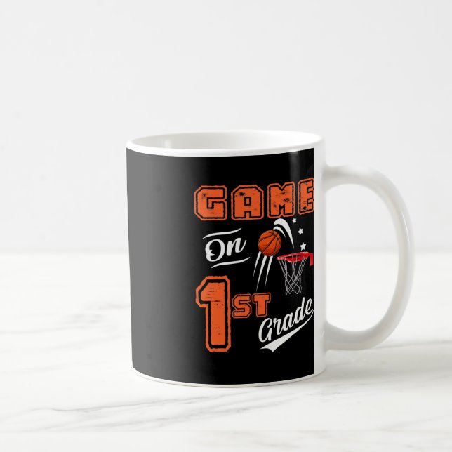 Taza De Café Juegos Divertidos En Primer Grado De Baloncesto Pr (Derecha)