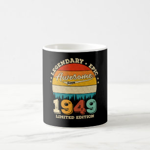 Taza De Café Jueves de cumpleaños 1949, 76 años, increíble rega