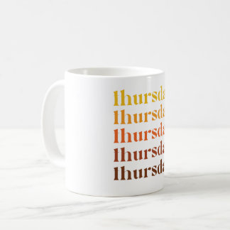 Taza De Café Jueves, Día de Acción de Gracias, Café Mug