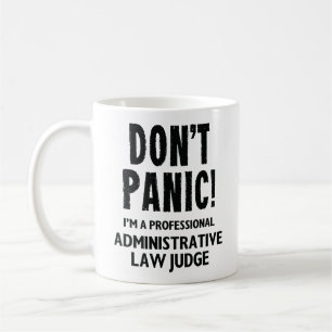 Taza De Café Juez de Derecho Administrativo