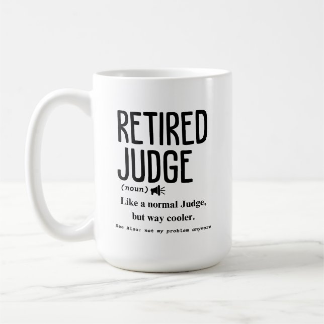 Taza De Café Juez retirado (Izquierda)