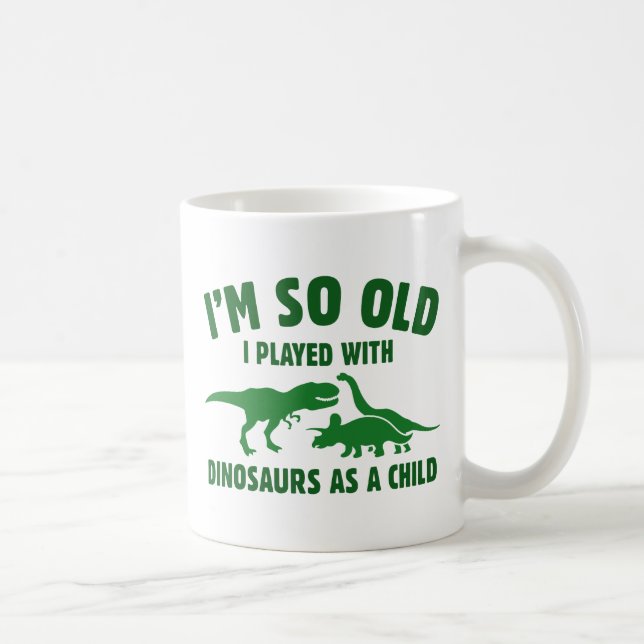 Taza De Café Jugado con dinosaurios (Derecha)
