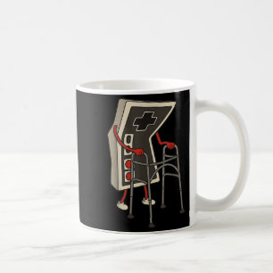 Taza De Café Jugador Antiguo Divertido Jugando Videojuegos Retr