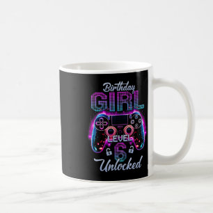 Taza De Café Jugador Chica Nivel 6 Videojuegos desbloqueados 6t
