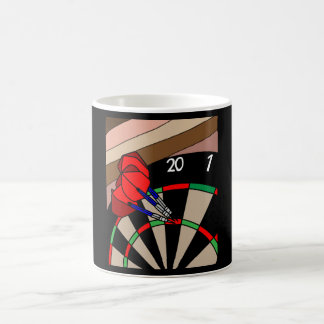 Taza De Café Jugador Dart Dartboard con Flechas de dardos
