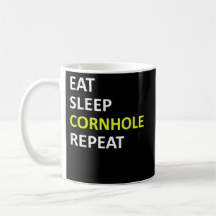 Taza De Café Jugador de agujeros de dormir repetidos graciosos