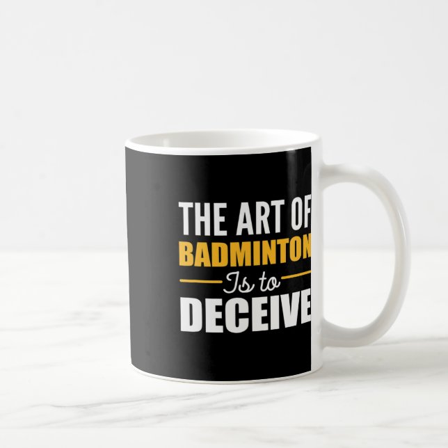Taza De Café Jugador De Badminton (Derecha)