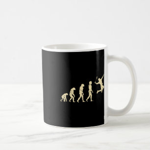 Taza De Café Jugador de bádminton Evolution Lanzadera Raqueta