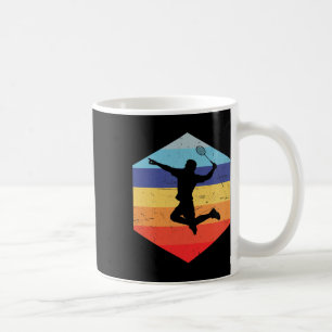 Taza De Café Jugador de bádminton masculino de Squash
