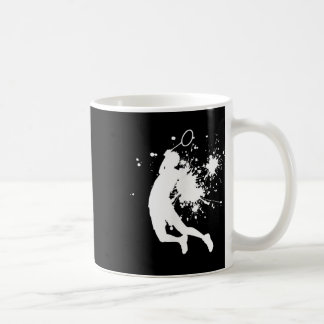 Taza De Café Jugador de bádminton masculino de squash de bádmin