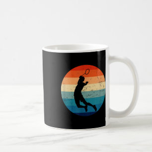 Taza De Café Jugador de bádminton masculino y femenino, bádmint