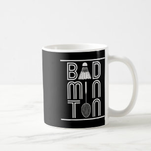 Taza De Café Jugador de bádminton Smash Raqueta Volante