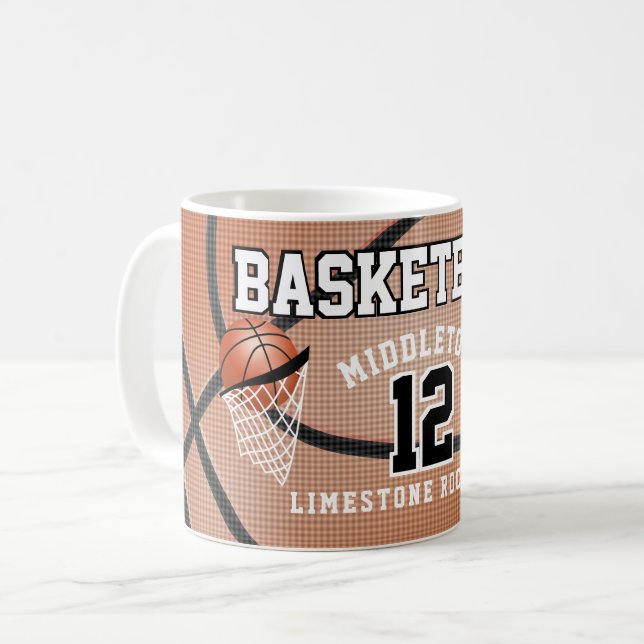 Taza De Café Jugador de baloncesto (Anverso izquierdo)