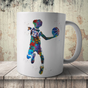 Taza De Café Jugador de Baloncesto Adolescente