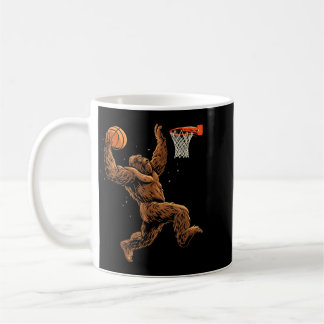 Taza De Café Jugador de Baloncesto Bigfoot Sasquatch Divertido