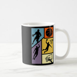 Taza De Café Jugador de Baloncesto de Vida de Aro de Sketll Hom