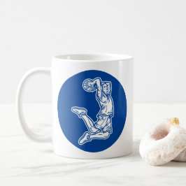 Taza De Café Jugador de baloncesto haciendo el diseño de la luz