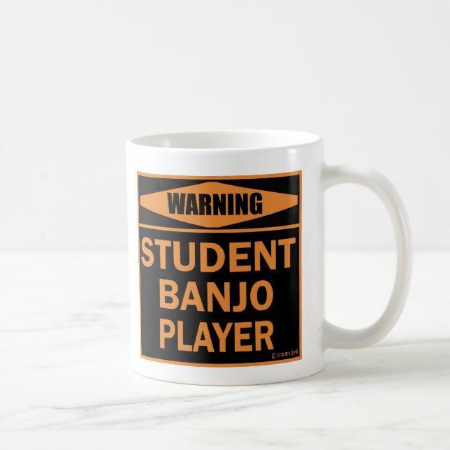 Taza De Café Jugador de Banjo Estudiantil Café Mug (Derecha)