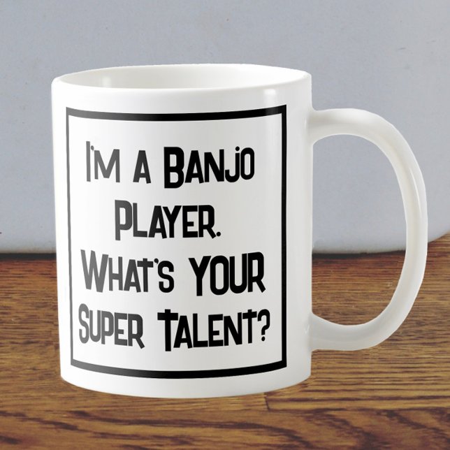 Taza De Café Jugador de Banjo Super Talento. Coffee Mug (Subido por el creador)