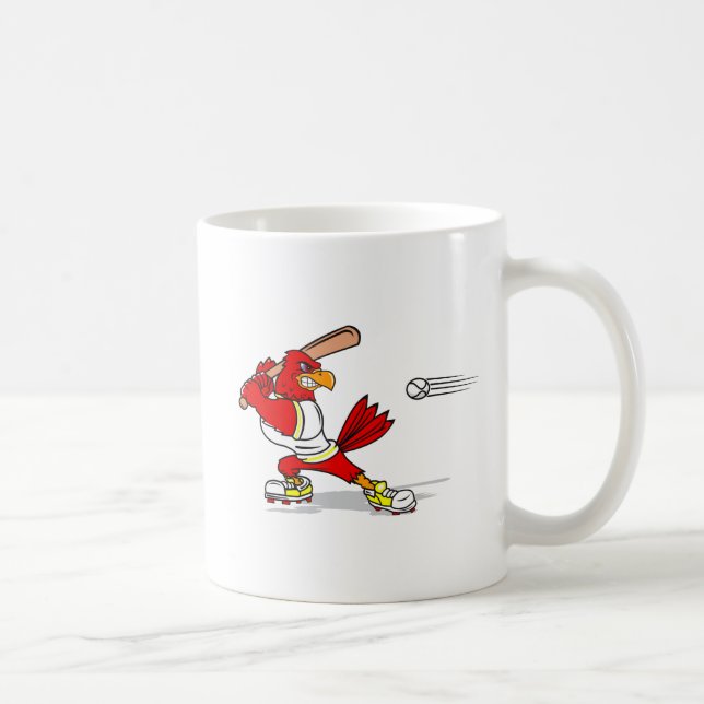 Taza De Café Jugador de béisbol cardinal (Derecha)