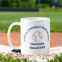 Jugador de béisbol de secundaria personalizado azu