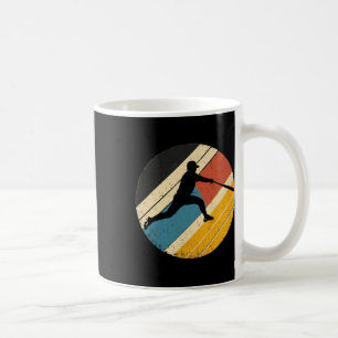 Taza De Café Jugador De Béisbol Retro Vintage Y Ventilador Para