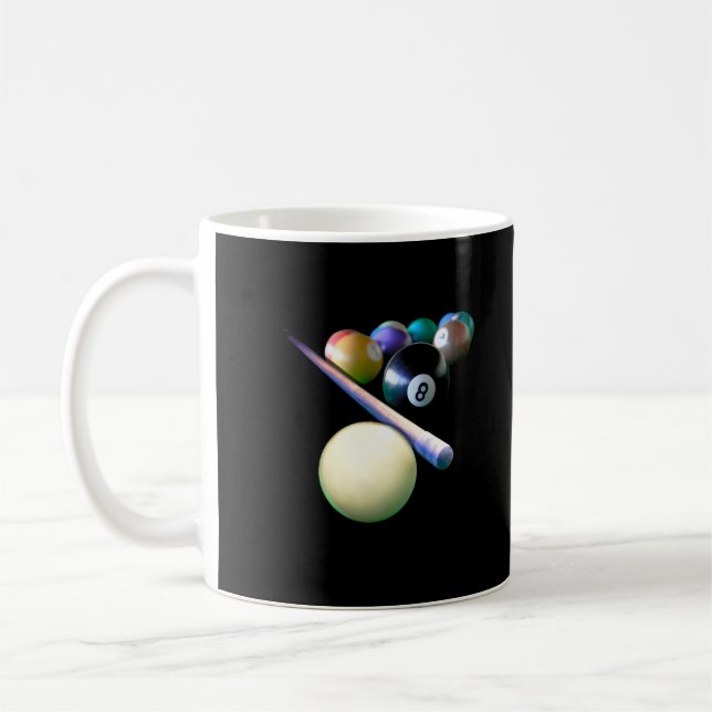 Taza De Café Jugador de billar Billiard Balls Cue Snooker (Izquierda)