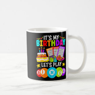 Taza De Café Jugador de Bingo Es Mi Cumpleaños Vamos a Jugar Bi
