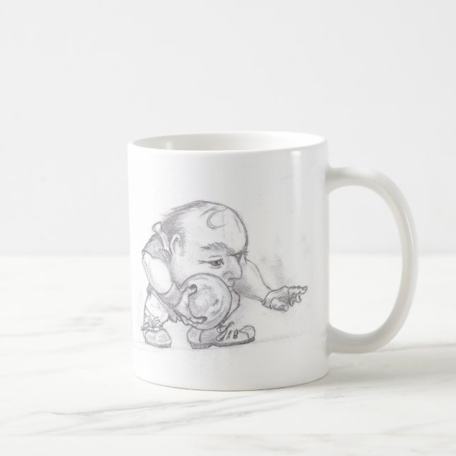 Taza De Café jugador de bolos (Derecha)