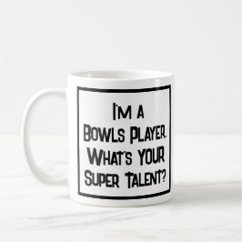 Taza De Café Jugador de Bowls Super Talent. Coffee Mug