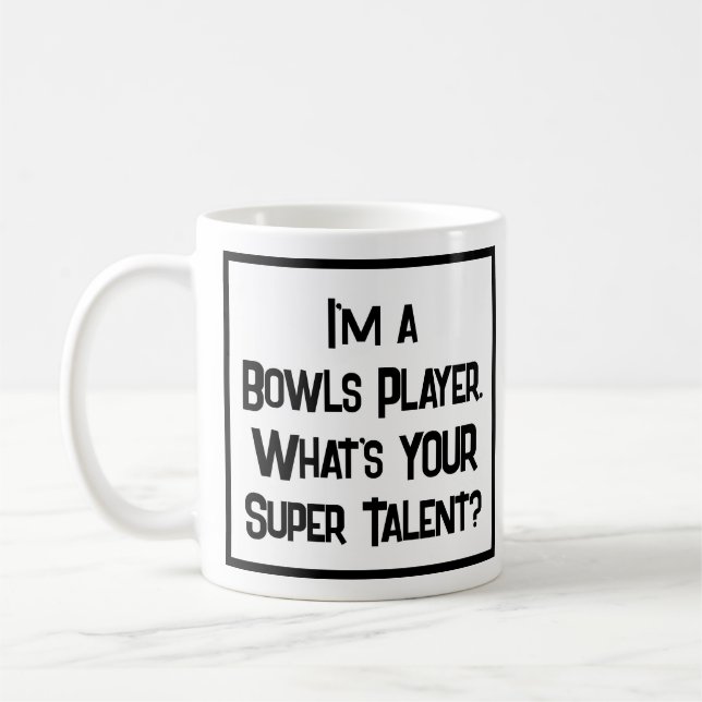 Taza De Café Jugador de Bowls Super Talent. Coffee Mug (Izquierda)
