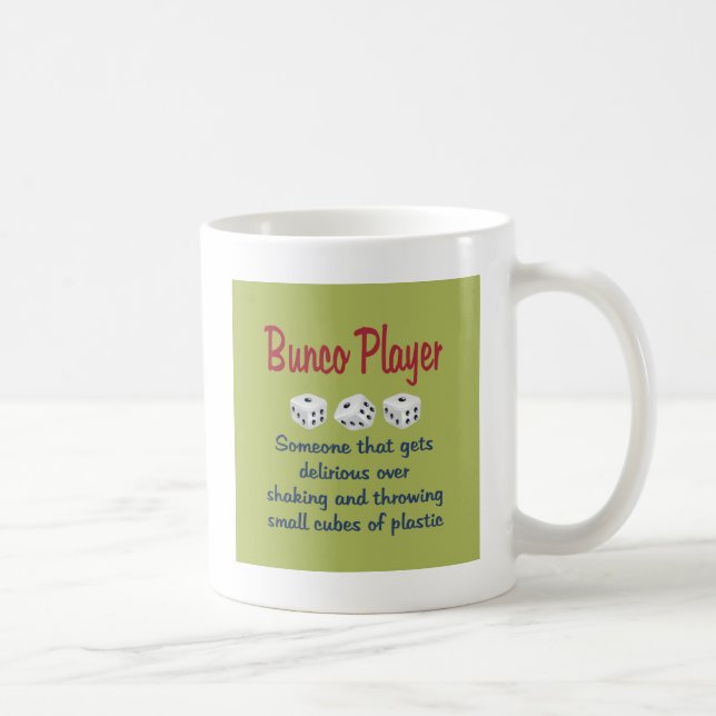 Taza De Café Jugador de Bunco - definición (Derecha)