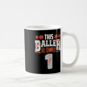 Taza De Café Jugador de Bysketbyll de niños de 1 año de edad By