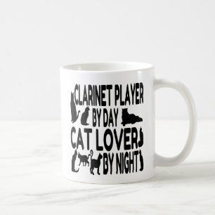 Taza De Café Jugador de Clarinet de Cat Lover