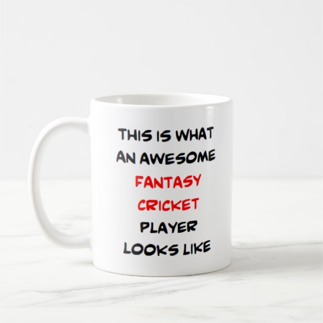 Taza De Café jugador de cricket fantástico, increíble (Izquierda)