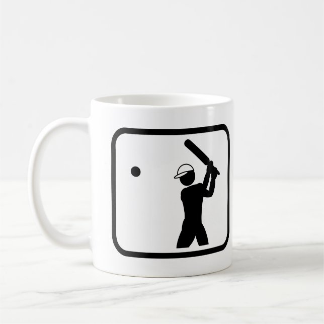 Taza De Café Jugador de Cricket Pro (Izquierda)