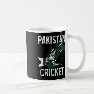 Taza De Café Jugador de críquet de Pakistán Bandera de Pakistán