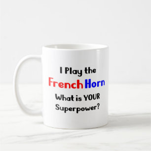 Taza De Café jugador de cuerno francés