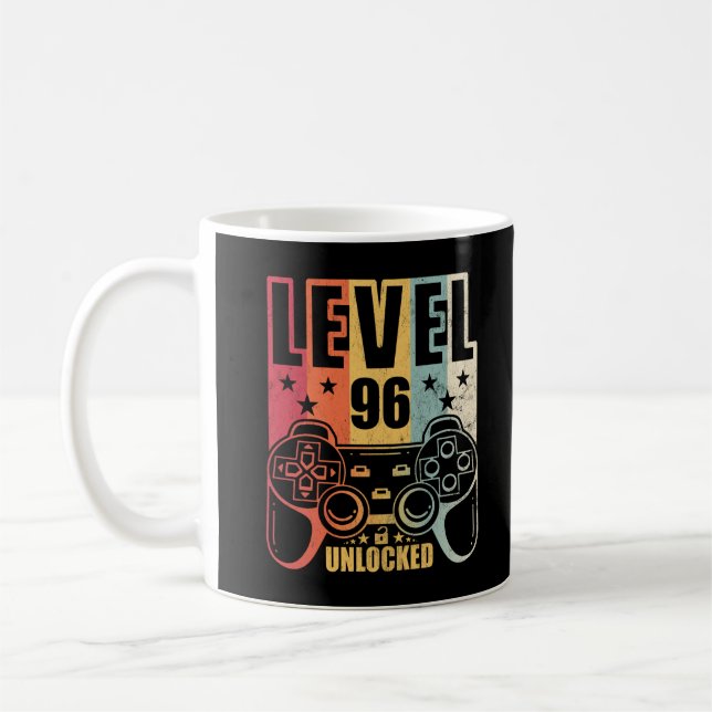 Taza De Café Jugador de cumpleaños de nivel 96 desbloqueado (Izquierda)