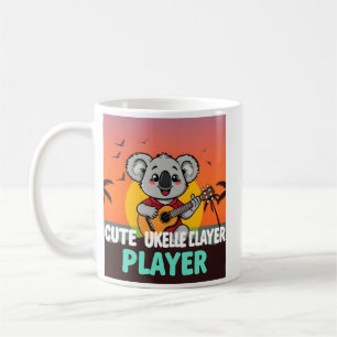 Taza De Café Jugador de Cute Ukulele Koala T-Shirt