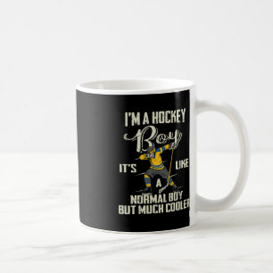 Taza De Café Jugador de Dabbing de Hockey Niños BZR