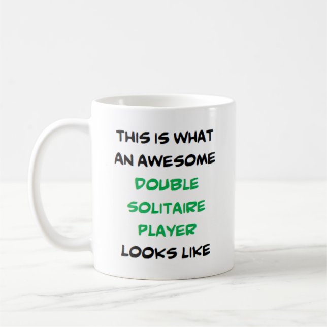 Taza De Café jugador de doble solitario, impresionante (Izquierda)