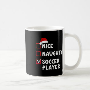 Taza De Café Jugador de fútbol agradable y travieso lista diver