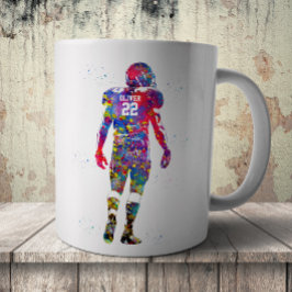 Taza De Café Jugador de Fútbol Americano