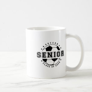 Taza De Café Jugador de Fútbol Año Sénior Cl De Graduado 2026