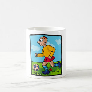 Taza De Café Jugador de fútbol estudiante Deportivo Café Mug