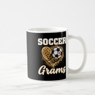 Taza De Café Jugador de Fútbol Gramos Corazón de Leopardo Amor 