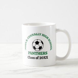 Taza De Café Jugador de Fútbol Personalizado Verde