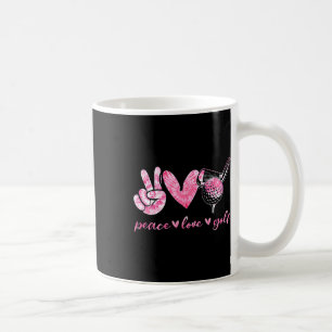 Taza De Café Jugador de golf divertido amante de la paz y el am